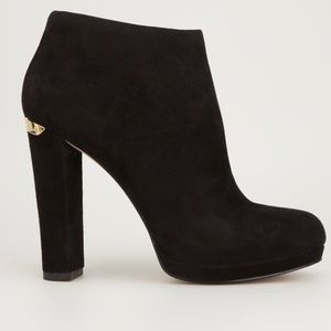 Michael Michael Kors Black Suede Booties